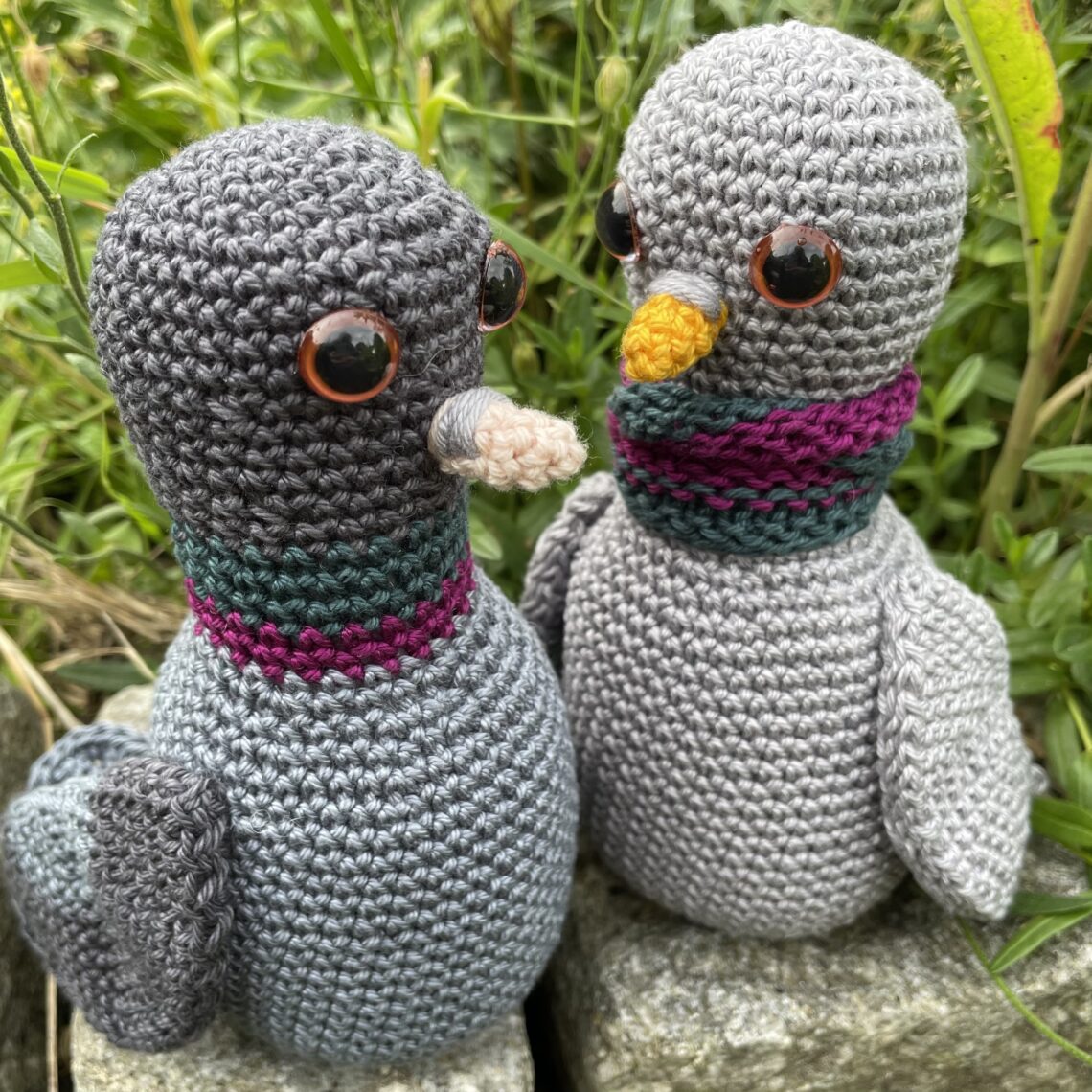 Gehäkelte Taube, Kegeltierchen, Amigurumi, Catania Schachenmayr